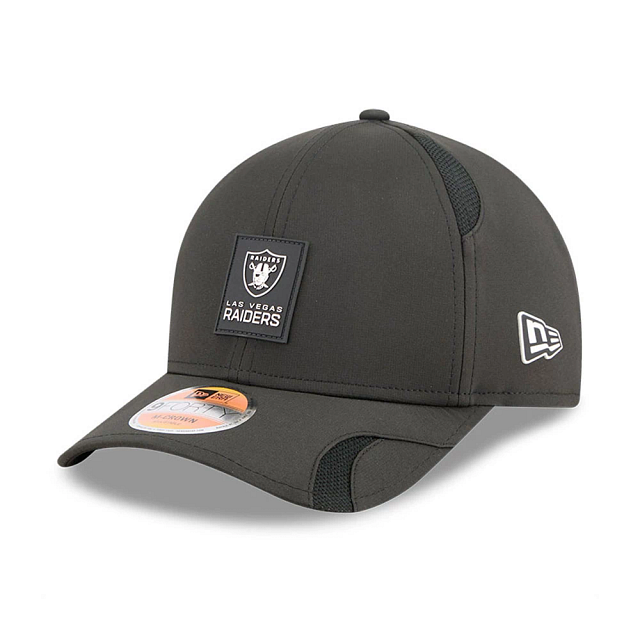 Las Vegas Raiders NFL New Era Men Black 9Forty 2025 Sideline M-Crown Snapback product image 1, provided for visual reference