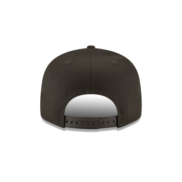 Pittsburgh Pirates MLB New Era Men Black on Black White 9Fifty Basic Snapback product image 2, provided for visual reference