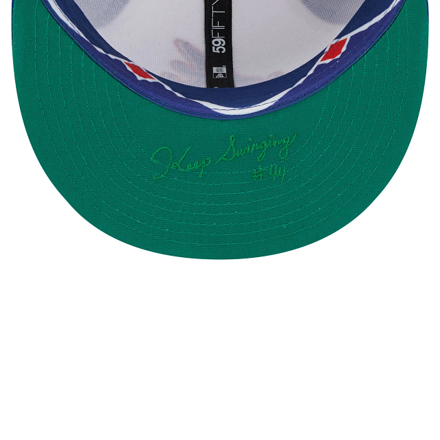 Atlanta Braves MLB New Era Men White/Royal 59Fifty 2023 City Connect Fitted Hat product image 4, provided for visual