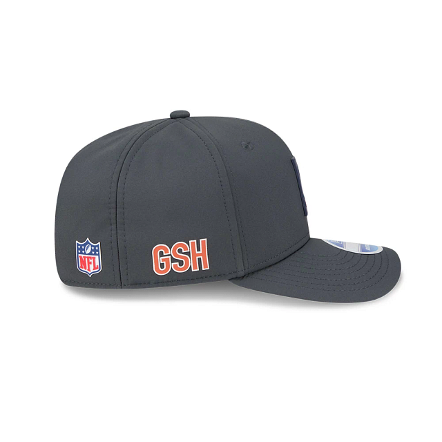 Chicago Bears NFL New Era Men Charcoal 9Seventy 2025 Sideline Stretch Snapback product image 5, provided for visual