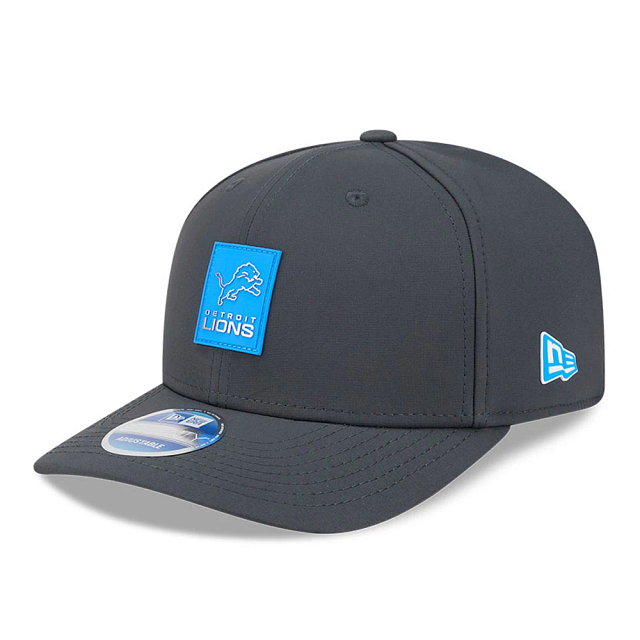 Detroit Lions NFL New Era Men Charcoal 9Seventy 2025 Sideline Stretch Snapback product image 1, provided for visual