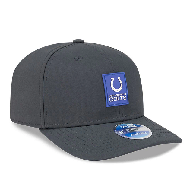 Indianapolis Colts NFL New Era Men Charcoal 9Seventy 2025 Sideline Stretch Snapback product image 3, provided for visual