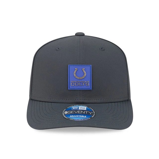 Indianapolis Colts NFL New Era Men Charcoal 9Seventy 2025 Sideline Stretch Snapback product image 5, provided for visual