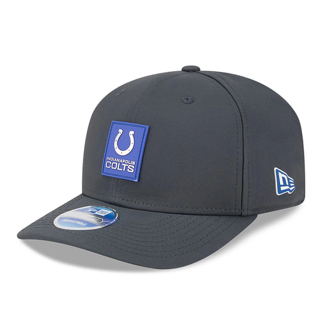 Indianapolis Colts NFL New Era Men Charcoal 9Seventy 2025 Sideline Stretch Snapback product image 1, provided for visual