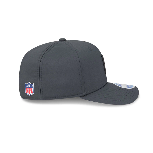 Las Vegas Raiders NFL New Era Men Charcoal 9Seventy 2025 Sideline Stretch Snapback product image 6, provided for visual