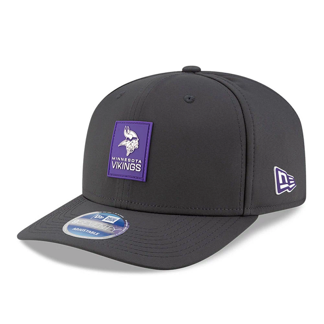 Minnesota Vikings NFL New Era Men Charcoal 9Seventy 2025 Sideline Stretch Snapback product image 1, provided for visual