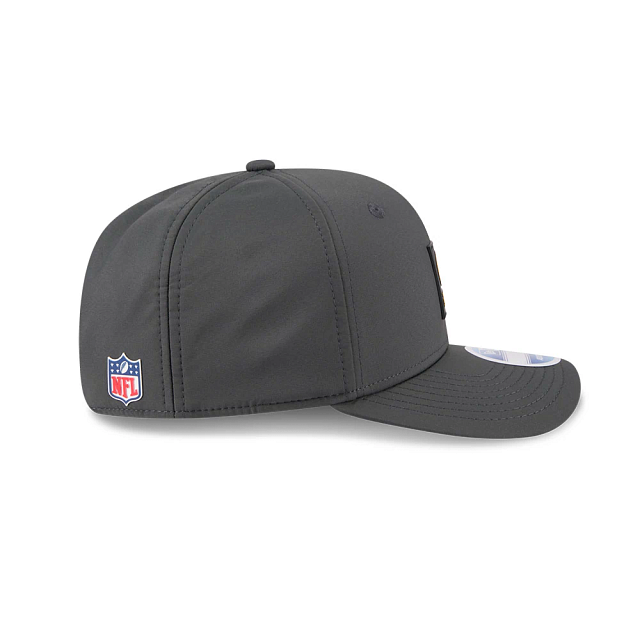 Pittsburgh Steelers NFL New Era Men Charcoal 9Seventy 2025 Sideline Stretch Snapback product image 6, provided for visual