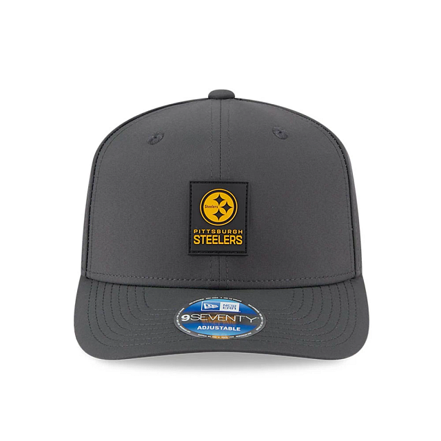 Pittsburgh Steelers NFL New Era Men Charcoal 9Seventy 2025 Sideline Stretch Snapback product image 3, provided for visual