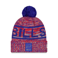 Buffalo Bills NFL New Era Men Blue/Red 2025 Sideline Sport Knit Pom Knit product image 1, provided for visual reference and