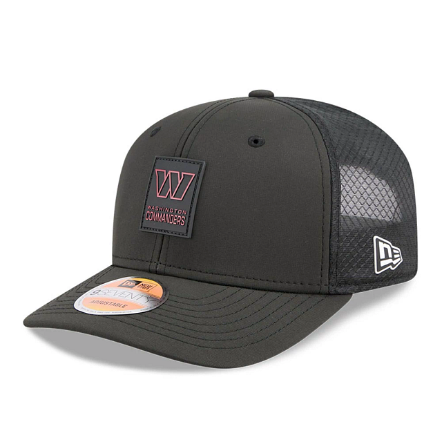Washington Commanders NFL New Era Men Charcoal 9Seventy 2025 Sideline Hot Weather Trucker Snapback product image 1, provided