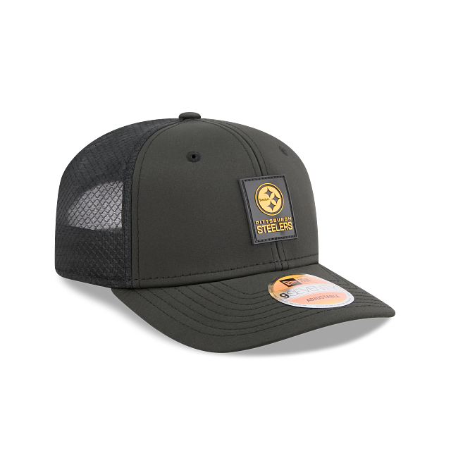 Pittsburgh Steelers NFL New Era Men Charcoal 9Seventy 2025 Sideline Hot Weather Trucker Snapback product image 6, provided
