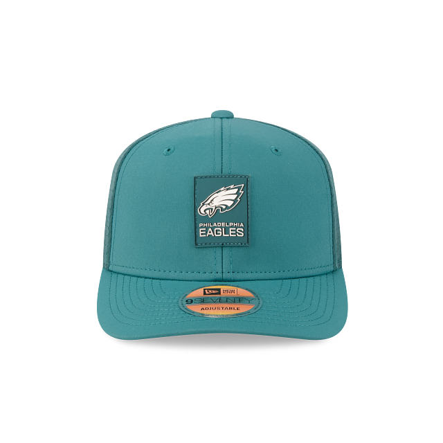 Philadelphia Eagles NFL New Era Men Midnight Green 9Seventy 2025 Sideline Hot Weather Trucker Snapback product image 6,