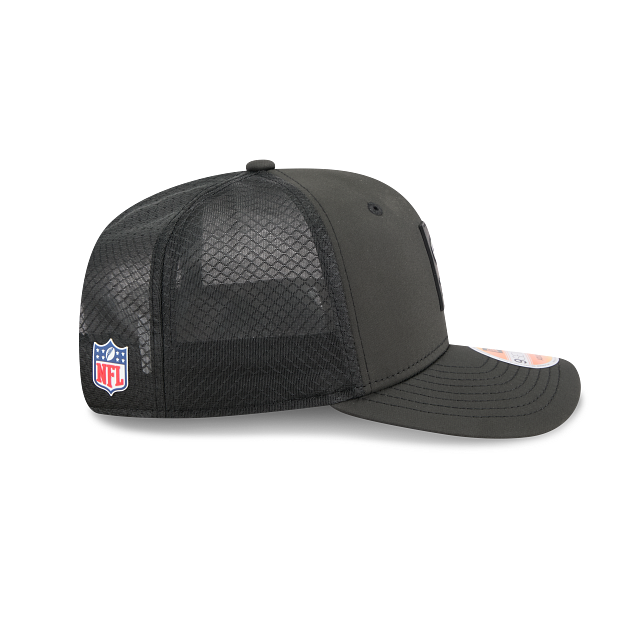 New York Jets NFL New Era Men Charcoal 9Seventy 2025 Sideline Hot Weather Trucker Snapback product image 4, provided for