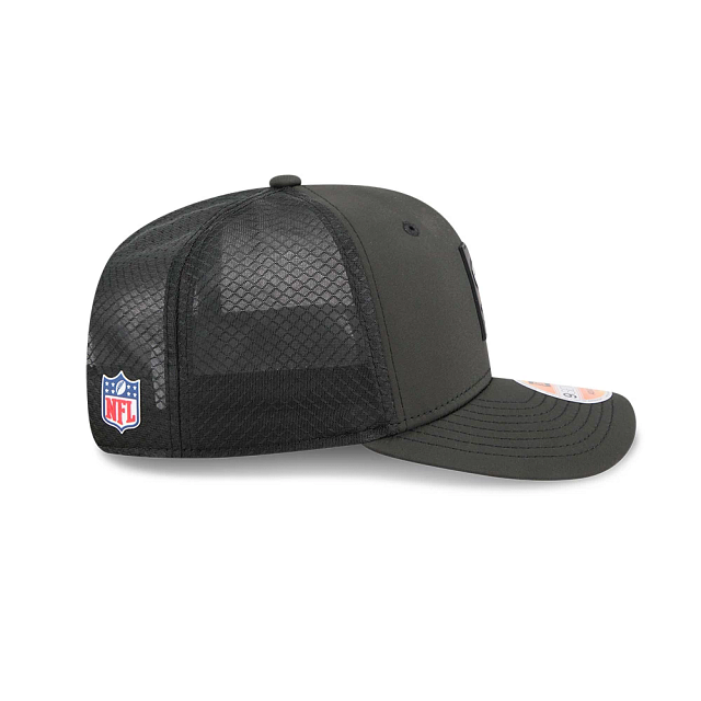 New York Jets NFL New Era Men Charcoal 9Seventy 2025 Sideline Hot Weather Trucker Snapback product image 7, provided for