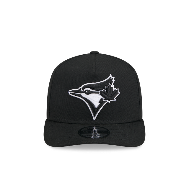 Toronto Blue Jays MLB New Era Men Black White 9Fifty A-Frame Snapback product image 4, provided for visual reference and