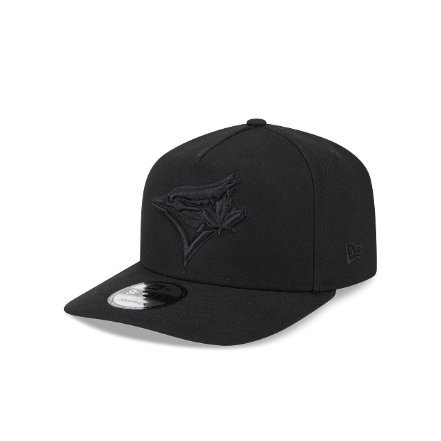 Toronto Blue Jays MLB New Era Men Black on Black 9Fifty A-Frame Snapback product image 1, provided for visual reference and