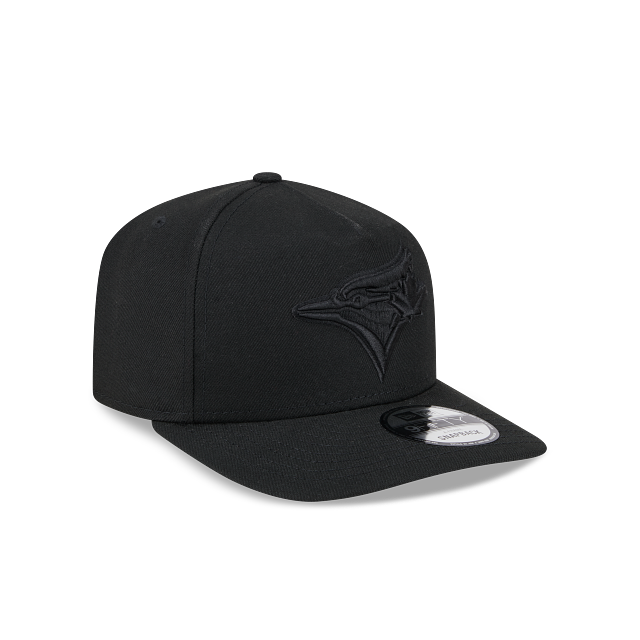 Toronto Blue Jays MLB New Era Men Black on Black 9Fifty A-Frame Snapback product image 3, provided for visual reference and
