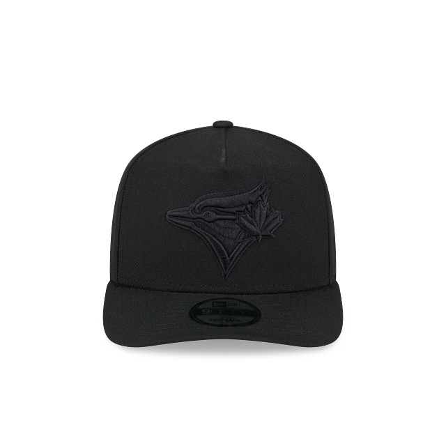 Toronto Blue Jays MLB New Era Men Black on Black 9Fifty A-Frame Snapback product image 4, provided for visual reference and