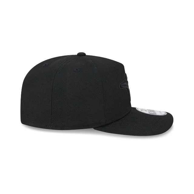 Toronto Blue Jays MLB New Era Men Black on Black 9Fifty A-Frame Snapback product image 6, provided for visual reference and