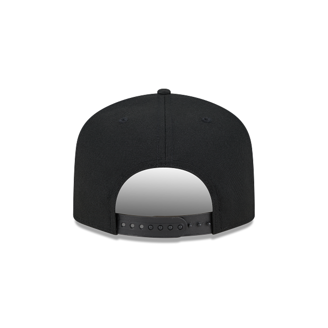 Toronto Blue Jays MLB New Era Men Black on Black 9Fifty A-Frame Snapback product image 2, provided for visual reference and