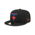 Toronto Blue Jays MLB New Era Men Black 59Fifty 2024 City Connect Fitted Hat product image 1, provided for visual reference