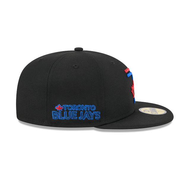 Toronto Blue Jays MLB New Era Men Black 59Fifty 2024 City Connect Fitted Hat product image 7, provided for visual reference