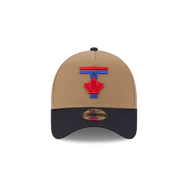 Toronto Blue Jays MLB New Era Men Khaki/Black 2024 City Connect 9Forty A-Frame Snapback product image 3, provided for visual