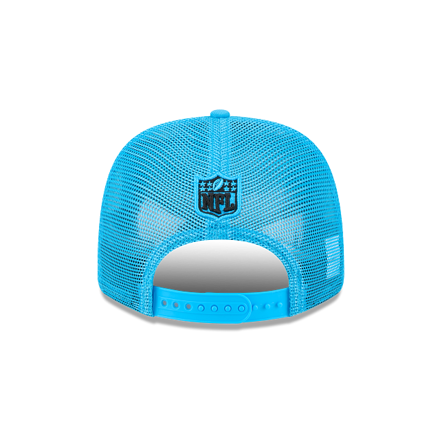 Carolina Panthers NFL New Era Men Blue 9Seventy Stretch Trucker Snapback product image 2, provided for visual reference and