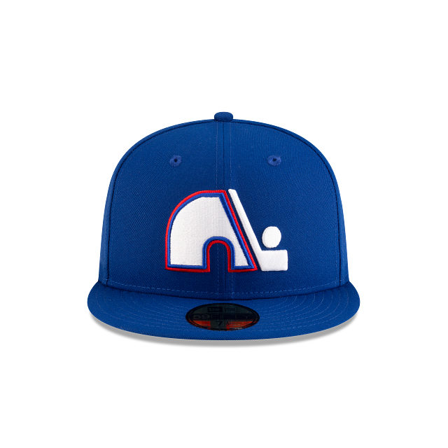 Quebec Nordiques NHL New Era Men Royal Blue Vintage Collection 59Fifty Basic Fitted Hat product image 7, provided for visual