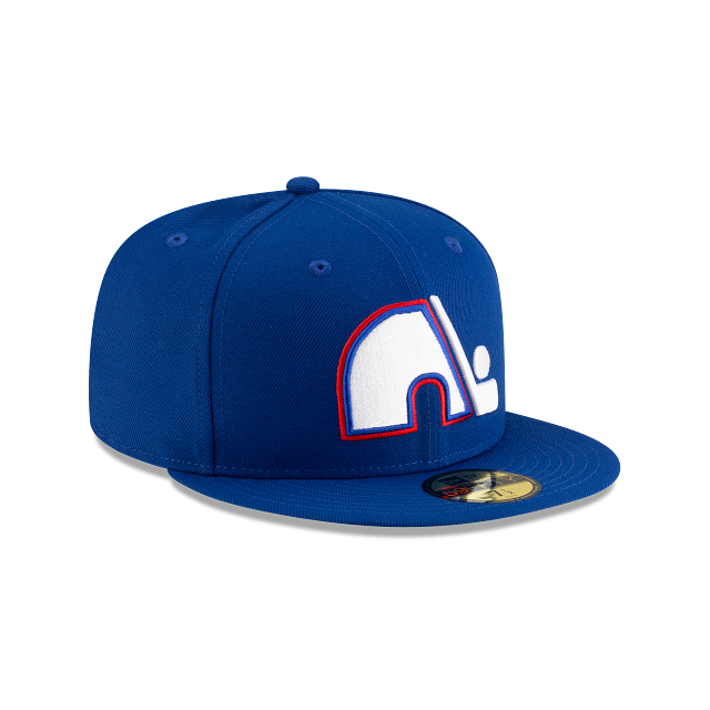 Quebec Nordiques NHL New Era Men Royal Blue Vintage Collection 59Fifty Basic Fitted Hat product image 6, provided for visual
