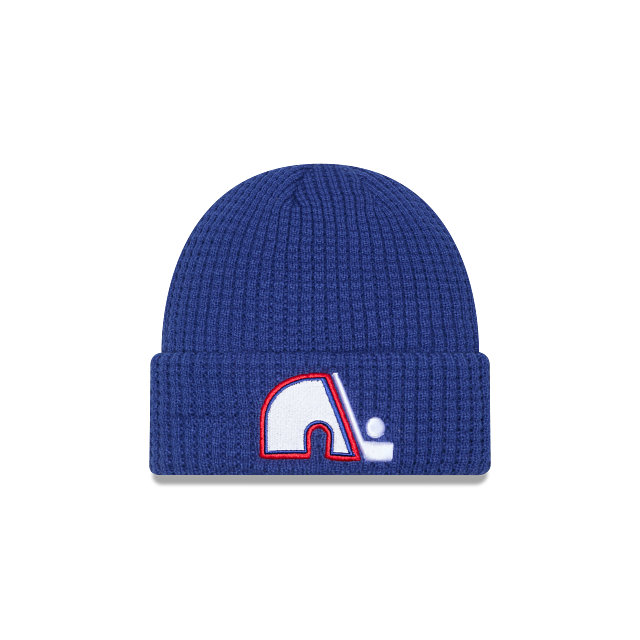 Quebec Nordiques NHL New Era Men Royal Waffle Beanie Knit Hat product image 1, provided for visual reference and product