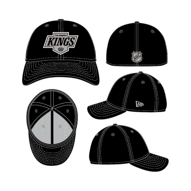 Los Angeles Kings NHL New Era Men Black 39Thirty Team Classic Stretch Fit Hat product image 1, provided for visual reference