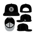 Boston Bruins NHL New Era Men Black/White 9Fifty Basic Snapback product image 1, provided for visual reference and product