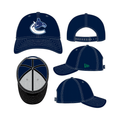 Vancouver Canucks NHL New Era Youth Navy 9Forty Stretch Snapback Hat product image 1, provided for visual reference and