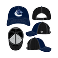 Vancouver Canucks NHL New Era Youth Navy/Black 9Forty Stretch Snapback Hat product image 1, provided for visual reference