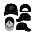 Vancouver Canucks NHL New Era Men Black on Black 9Forty A-Frame Snapback Hat product image 1, provided for visual reference