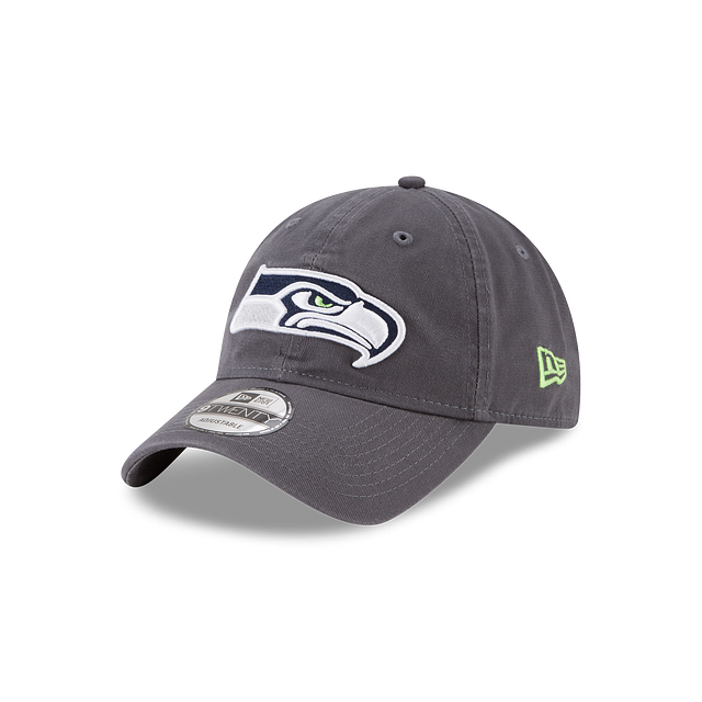 Seattle Seahawks NFL New Era Men Grey 9Twenty Core Classic Adjustable Hat product image 1, provided for visual reference and
