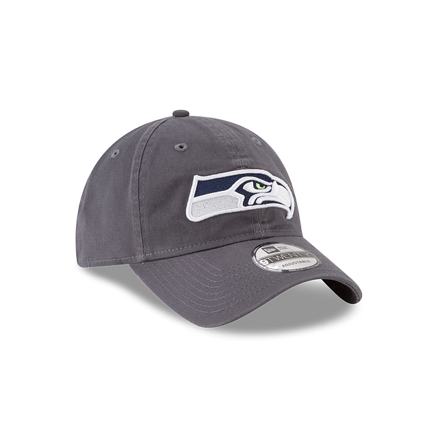 Seattle Seahawks NFL New Era Men Grey 9Twenty Core Classic Adjustable Hat product image 3, provided for visual reference and