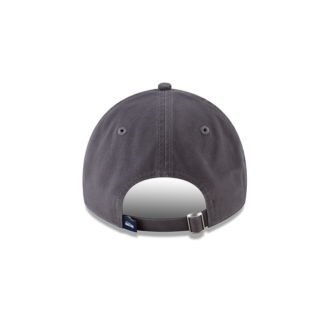 Seattle Seahawks NFL New Era Men Grey 9Twenty Core Classic Adjustable Hat product image 2, provided for visual reference and