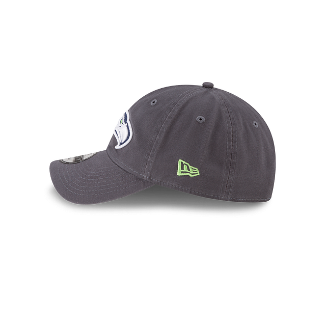 Seattle Seahawks NFL New Era Men Grey 9Twenty Core Classic Adjustable Hat product image 5, provided for visual reference and