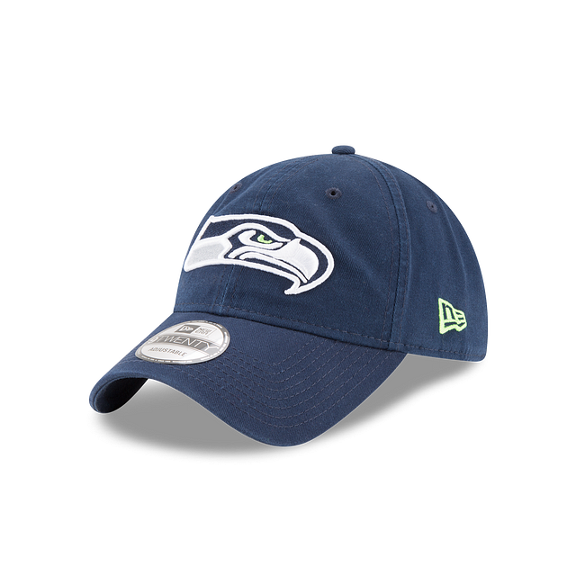 Seattle Seahawks NFL New Era Men Navy 9Twenty Core Classic Adjustable Hat product image 1, provided for visual reference and