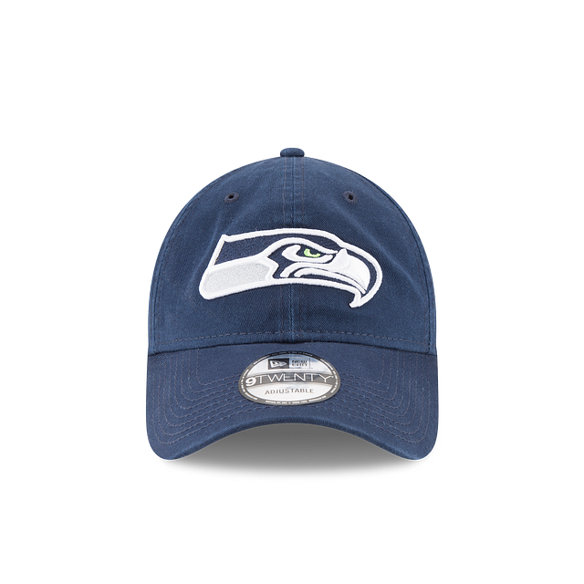 Seattle Seahawks NFL New Era Men Navy 9Twenty Core Classic Adjustable Hat product image 4, provided for visual reference and