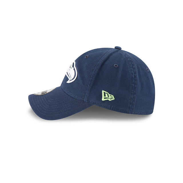 Seattle Seahawks NFL New Era Men Navy 9Twenty Core Classic Adjustable Hat product image 5, provided for visual reference and