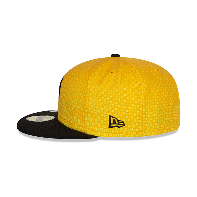 Pittsburgh Pirates MLB New Era Men Yellow Black 59Fifty 2023 City Connect Fitted Hat product image 6, provided for visual