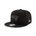 New England Patriots NFL New Era Men Black on Black 9Fifty Basic Snapback product image 1, provided for visual reference and