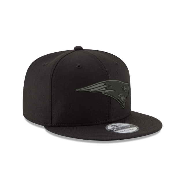 New England Patriots NFL New Era Men Black on Black 9Fifty Basic Snapback product image 4, provided for visual reference and
