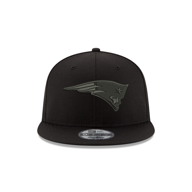 New England Patriots NFL New Era Men Black on Black 9Fifty Basic Snapback product image 3, provided for visual reference and