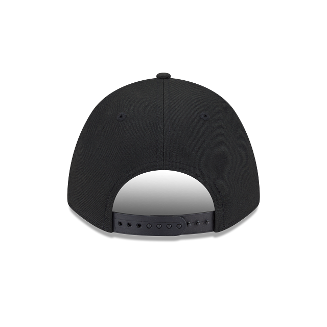 New England Patriots NFL New Era Men Black White 9FORTY M-Crown Adjustable A-Frame Hat product image 2, provided for visual