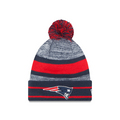 New England Patriots NFL New Era Men Navy Cuff Pom Knit Hat product image 1, provided for visual reference and product