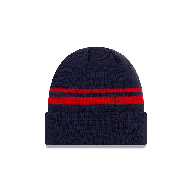 New England Patriots NFL New Era Men Navy Cuff Knit Beanie Hat product image 2, provided for visual reference and product